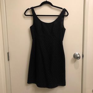 JACOB black eyelet dress with scooped back